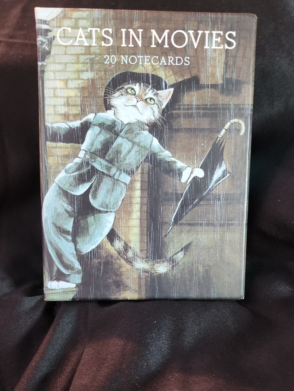 Cats in Movies Notecards - Vintage Cat Illustration
